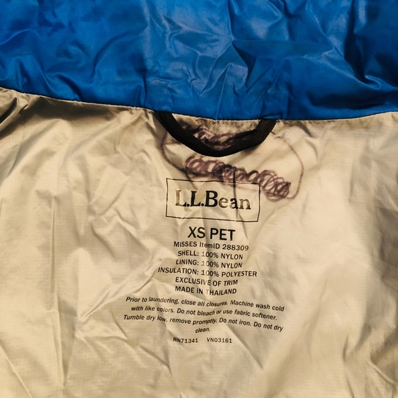 L.L.Bean quilted zip front jacket pockets XSP - Picture 3 of 16